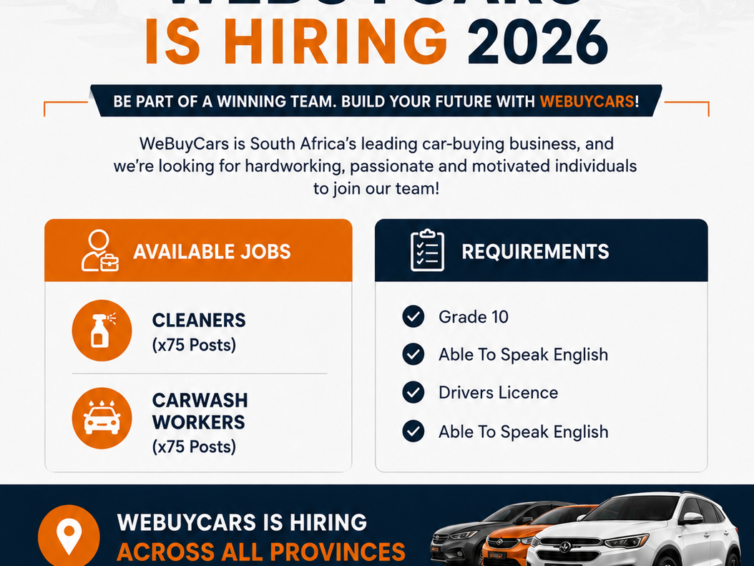 Webuycars: Cleaners and Receptionist and Temp Call Center Agent