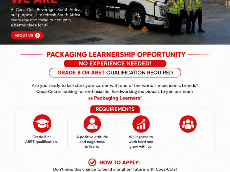 Unemployed Packaging Learnership 2026