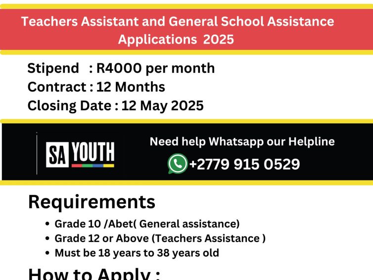 Job Opportunity: Teacher’s Assistant & General School Assistant (2025 Intake)