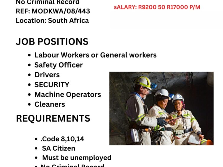 Modikwa Platinum Mine Jobs Available 2026