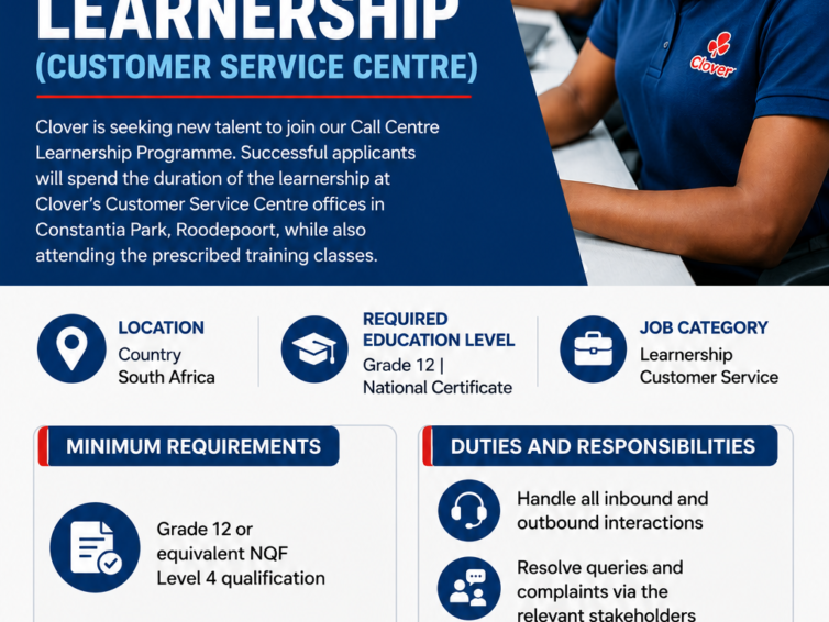 Clover: Learnership (Customer Service Centre)