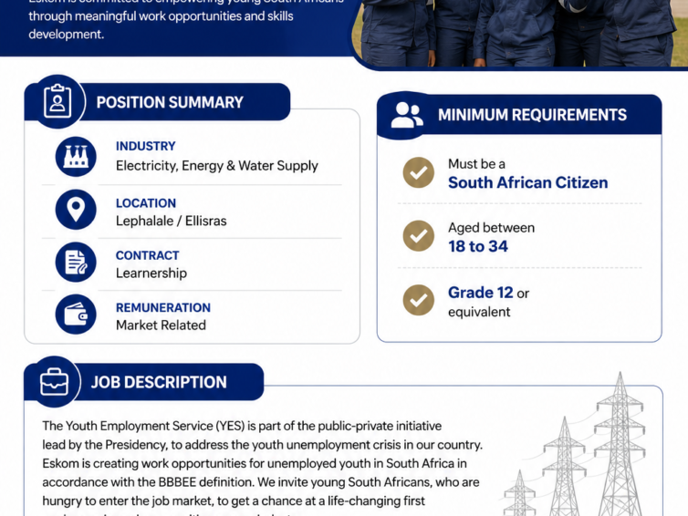Youth Employment Service (YES) Eskom Medupi Power Station