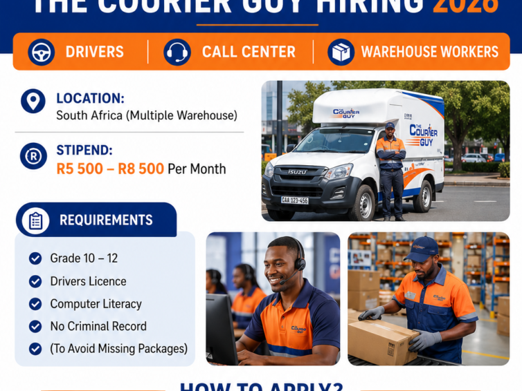 The Courier Guy Jobs: Drivers Warehouse Assistance and Porters & Cleaners